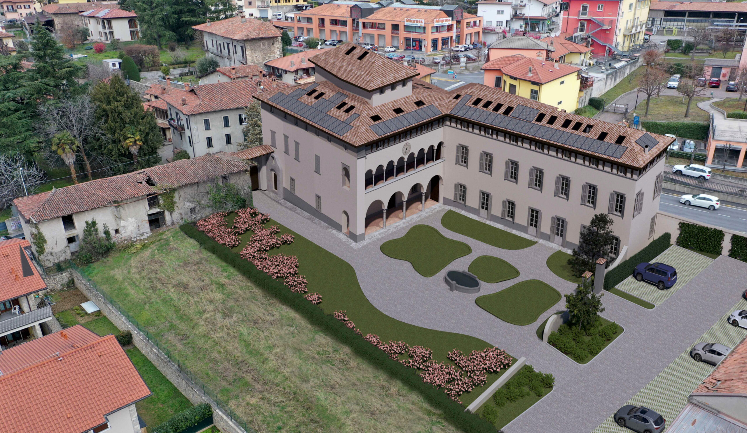 Vendesi appartamenti ristrutturati in storico palazzo ad Almenno San Salvatore
